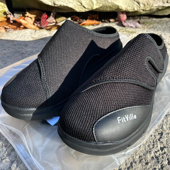 Fitville Men’s EasyTop Diabetic Shoes V5 – Size 13 - Picture 1 of 16